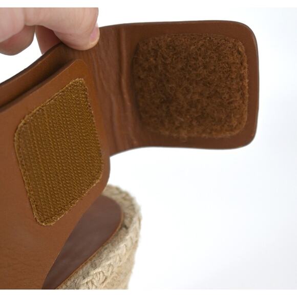 Celine | Tan Leather Espadrille Wedge Sandals Size: 38 - Picture 10 of 16
